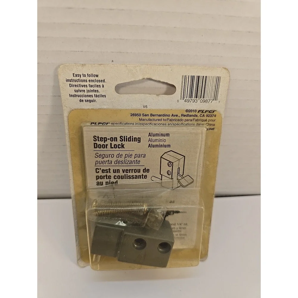 Defender Security Patio Step-on Sliding‎ Door Lock U9877 NEW